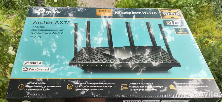 Wi-Fi роутер TP-Link Archer AX73 Black