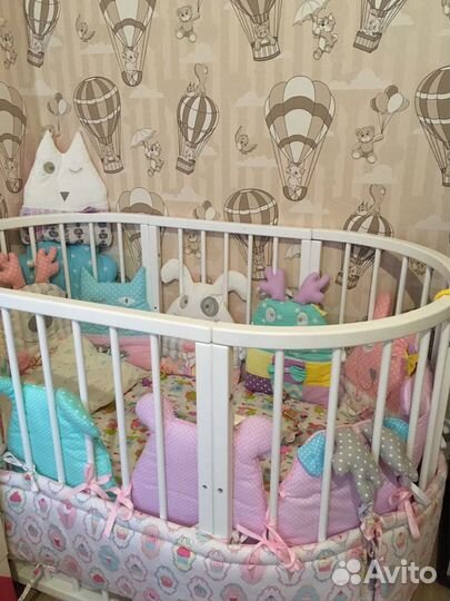 Овальная Детская кроватка