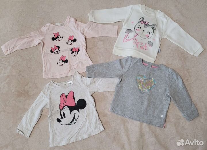 Вещи для девочки пакетом на 1 годик, 80 размер