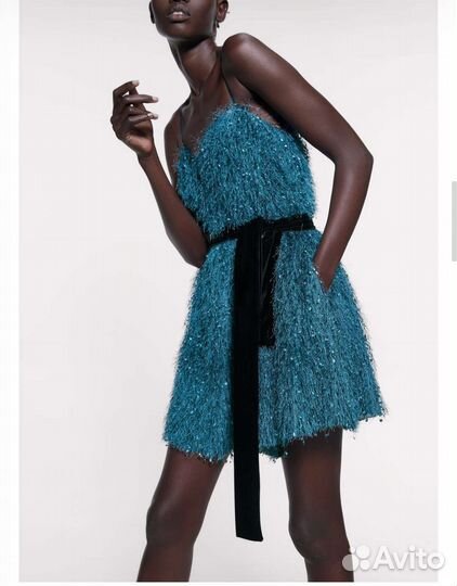 Комбинезон (платье) zara р.М новогодняя коллекция