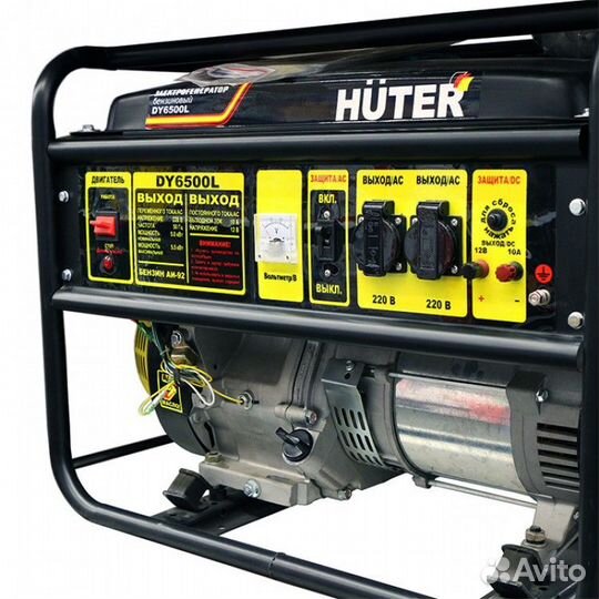 Портативный бензогенератор huter DY6500L