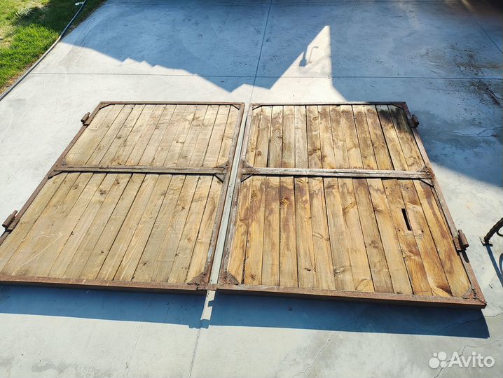 Ворота распашные бу