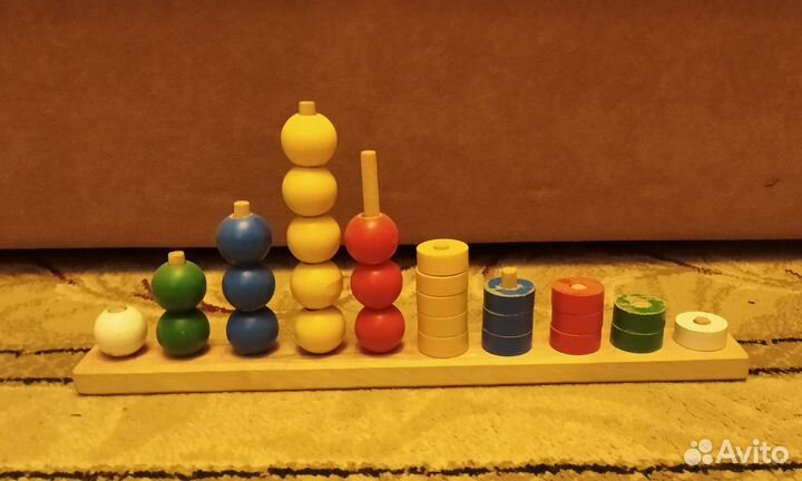 Развивающие деревянные игрушки для малышей