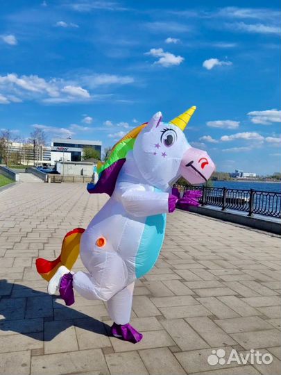 Костюм Единорога в аренду, ростовая кукла