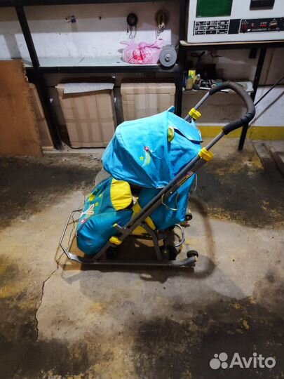 Санки коляска зимняя Nika kids