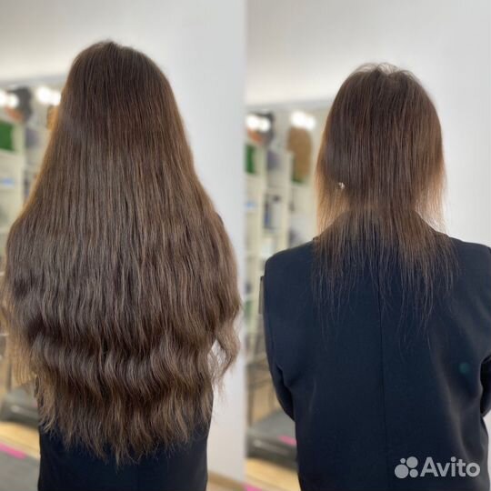 Наращивание волос (кератиновое, горячий метод)