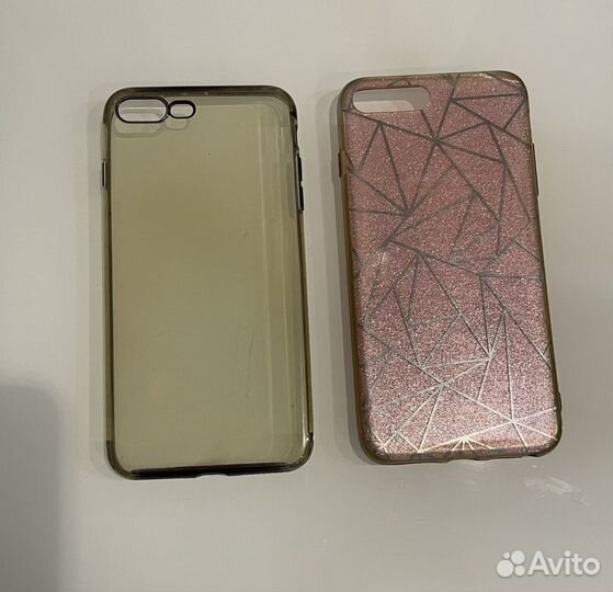 Чехол на iPhone 8 plus 10шт + стекло