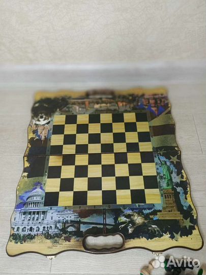 Шахматы нарды шашки 3 в 1