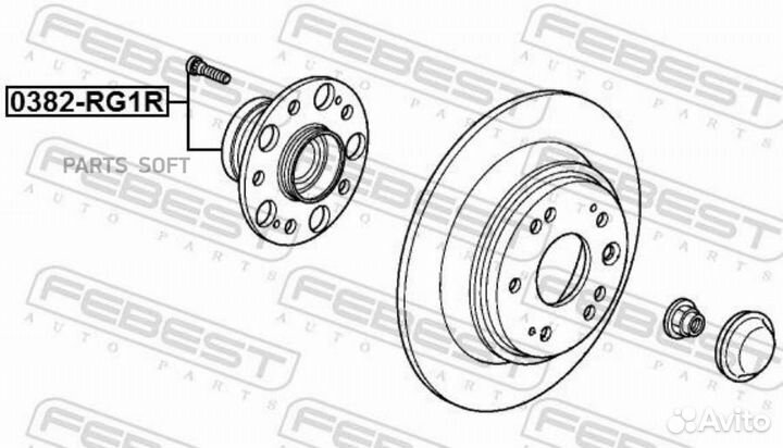 Ступица колеса зад прав/лев