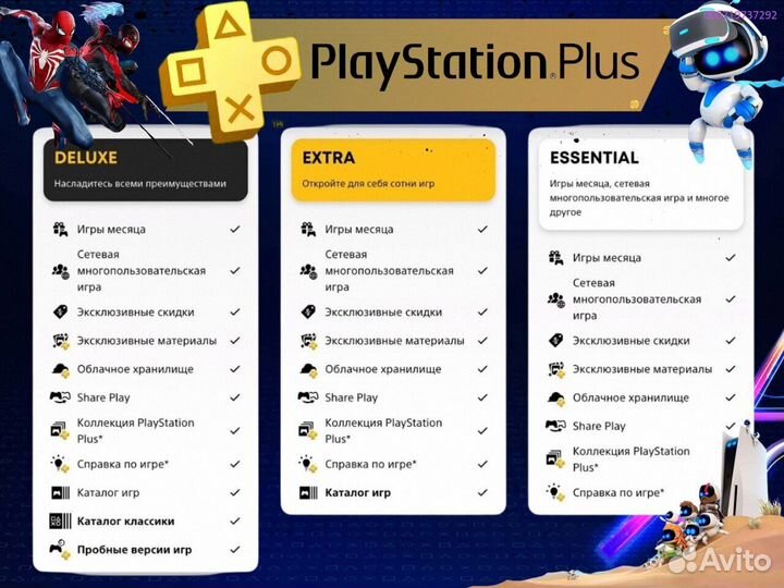 Подписка ps plus турция delux на ps5 ps4 (Арт.45347)