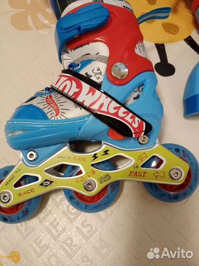 Ролики раздвижные новые hot wheels 26-29