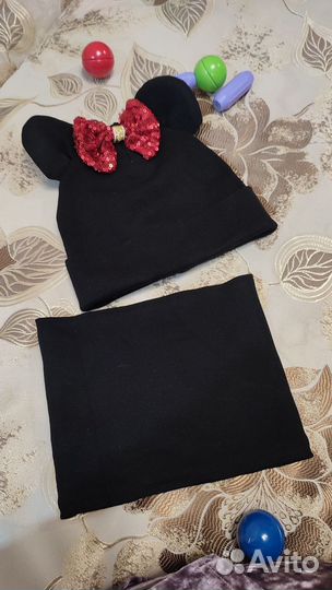 Шапка+снуд для девочки