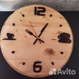 Часы настенные ручной работы из дерева