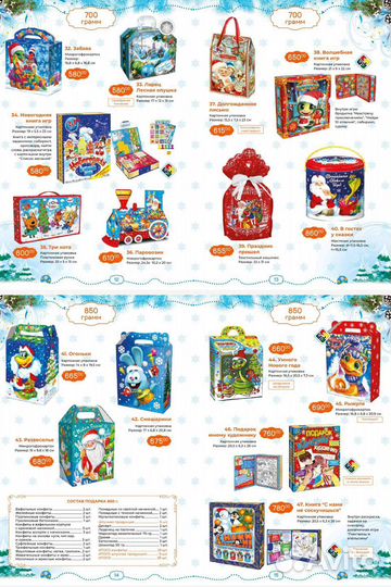 Новогодние сладкие подарки оптом и в розницу
