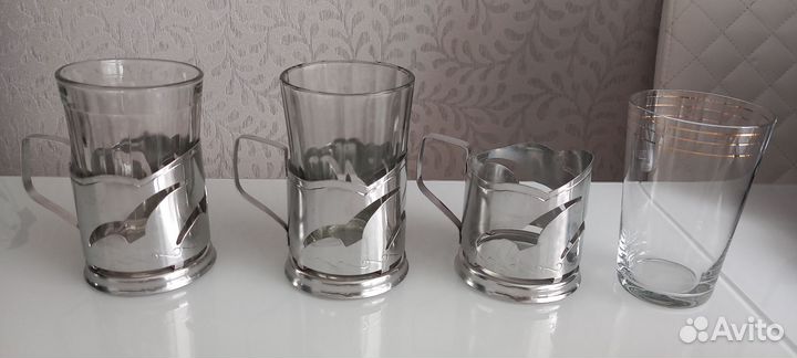 Подстаканники СССР + стаканы