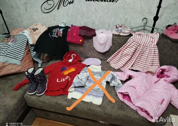 Детский вещи на девочку 5-7 лет