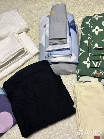 Постельное белье Евро, б/у, Ikea,Турция,пакетом