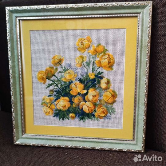 Картина вышитая крестом ручная работа