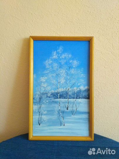 Картина зимний пейзаж