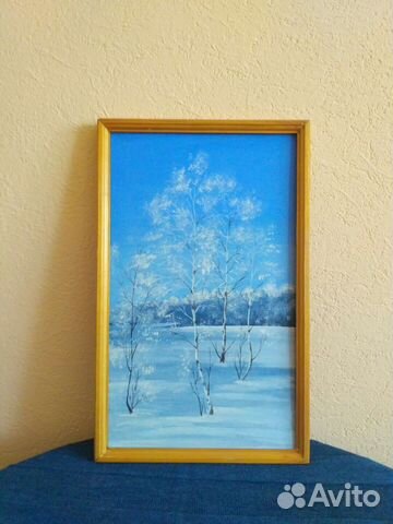 Картина зимний пейзаж