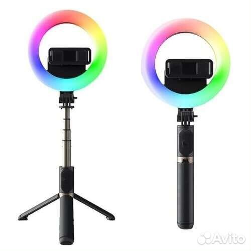 Селфи кольцо трипод с пультом Selfie Stick Tripod