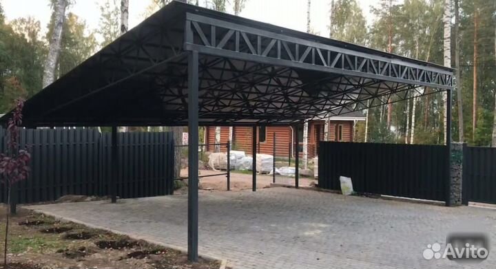 Навесы арочные, сварочные работы