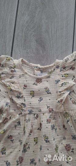 Блузка рубашка zara оригинал на девочку 86 92
