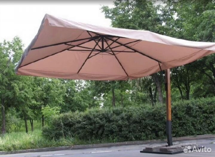 Зонт для дачи и сада. Зонт уличный боковой