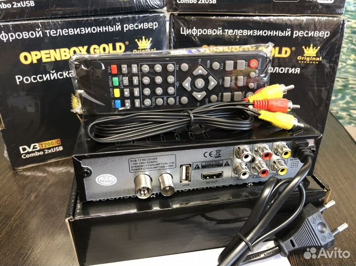 Цифровой тв ресивер HD DVB-T2 openbox gold (новый)