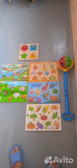 Сортер деревянный, рамка, вкладыш