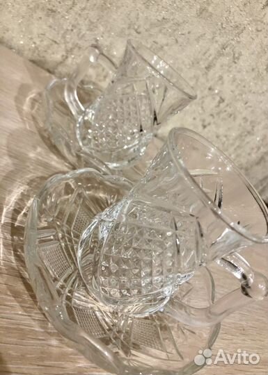 Стаканы Армуды с ручками (2 шт по 75 мл) + блюдца