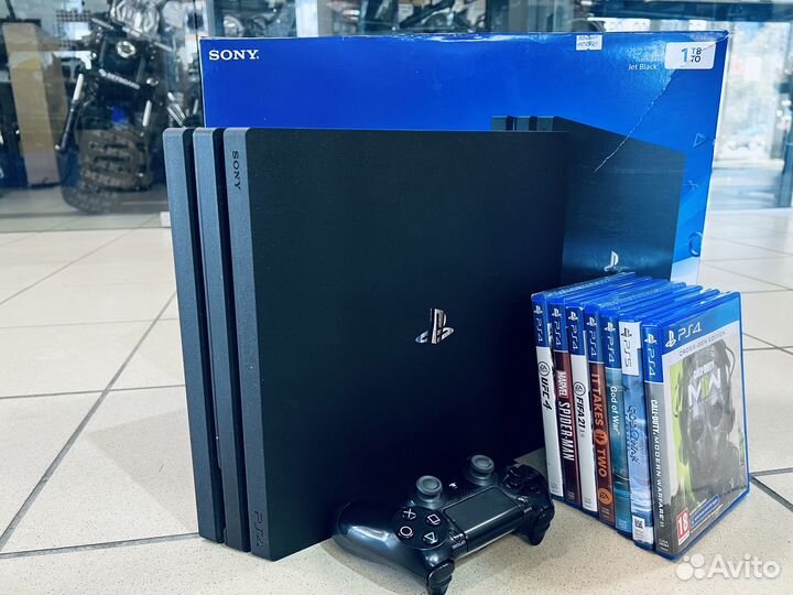 Sony PS4 pro 1tb + 400 игр+коробка