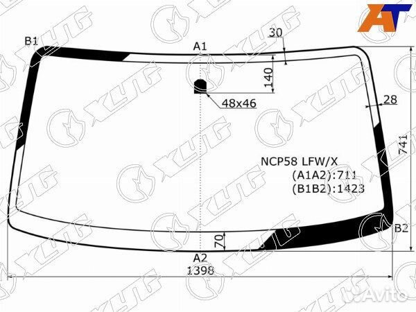 Стекло лобовое toyota succeed