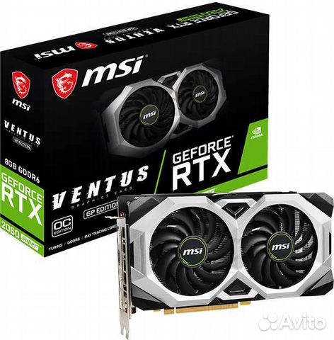 Видеокарта MSI GeForce RTX 2060 ventus GP OC 6GB g