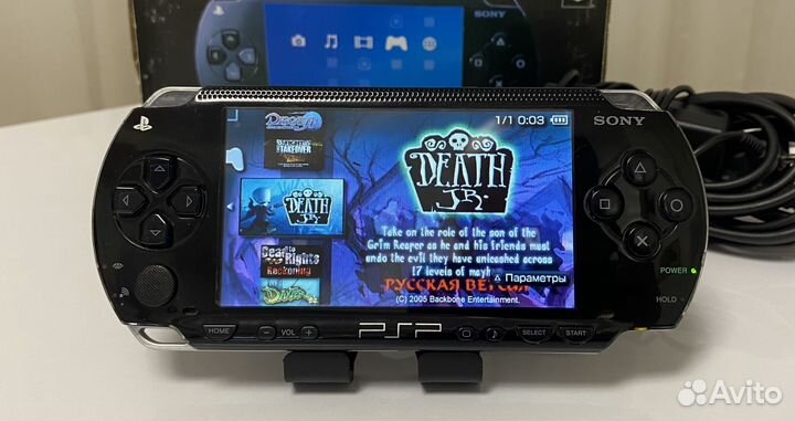 Sony PSP fat 1008 прошитая + 130 игр