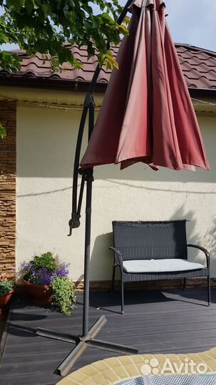 Зонт раскладной садовый механизмом