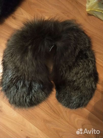 Воротник меховой из чернобурки