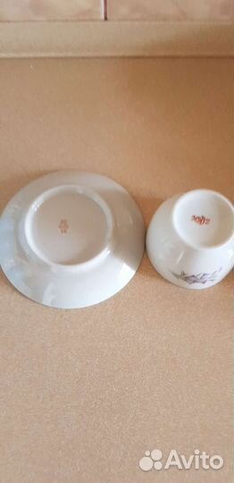 Чашка с блюдцем СССР 6 шт