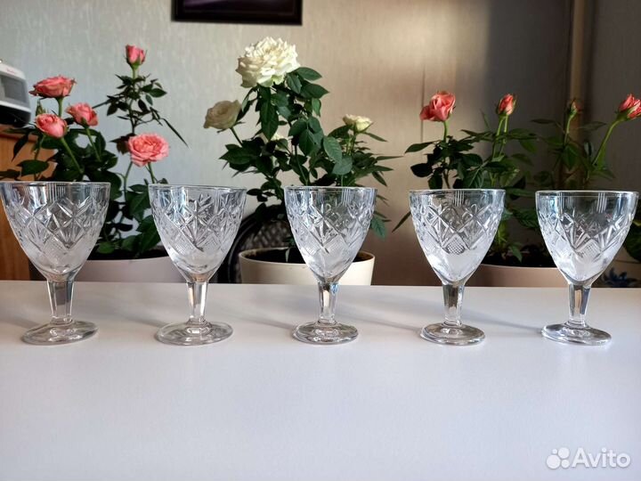 Рюмки на ножке хрусталь
