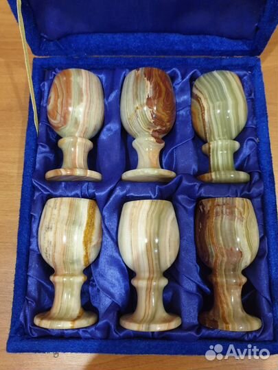 Фужер рюмка бокал из оникса 50 мл