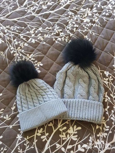 Шапка мама +малыш