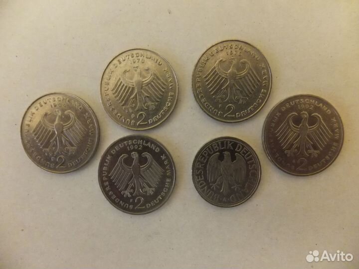 Монеты фрг + ГДР