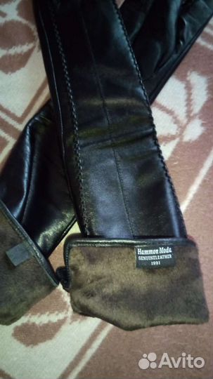 Длинные кожаные перчатки