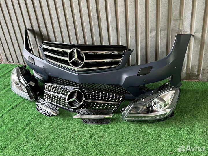 Бампер Mercedes C Class W204 AMG Мерседес 204