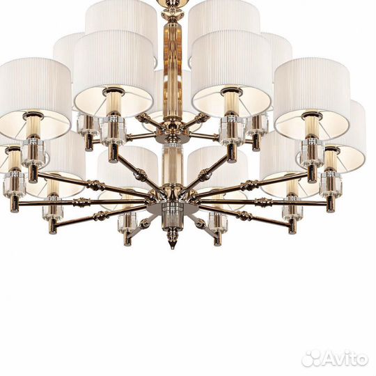 Люстра металл и текстиль модерн