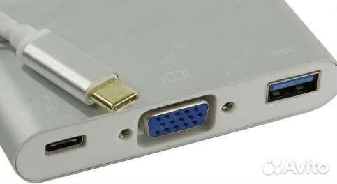Переходник USB Type C -VGA + USB 3.0 + Type C