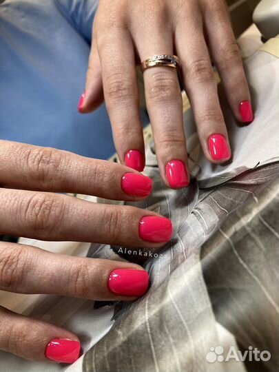 Аппаратный маникюр, покрытие гель лаком