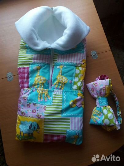 Конверт-трансформер для новорождённого, новый