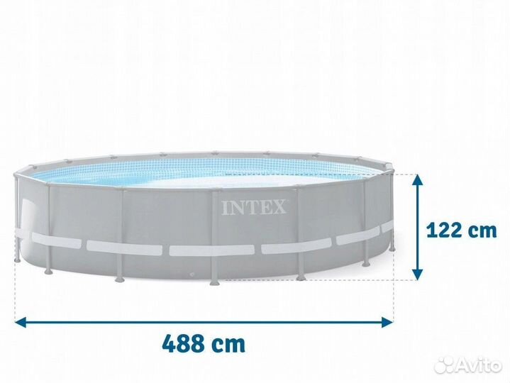 Каркасный бассейн новый