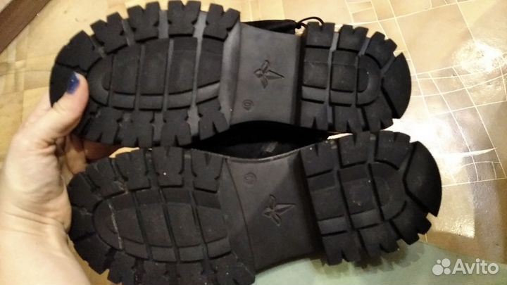 Сапоги зимние женские натуральная замша и кожа 40